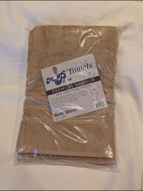 MyPillow Tan Towel.Premium Shirpur Bath Sheet